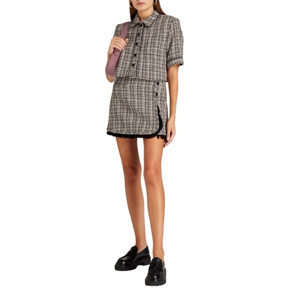 Sandro Glwadys Cropped Tweed Jacket - Picture 12 of 14